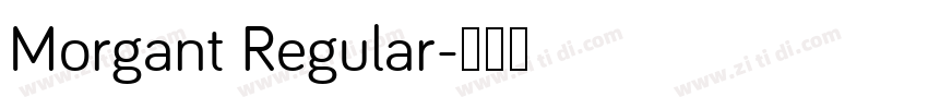 Morgant Regular字体转换
